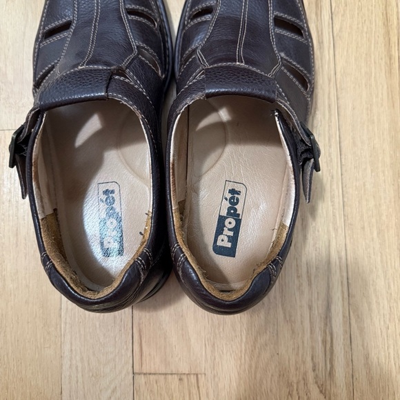 Propet Men\'s Brown Leather Sandals Size 8 main image 4